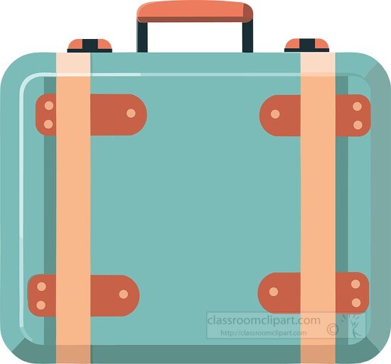 non rolling travel suitcase clip art