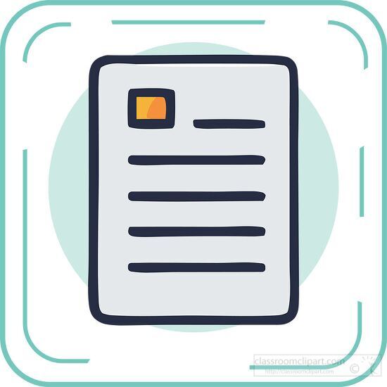 notebook paper blue line icon