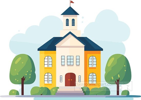 animated schoolhouse