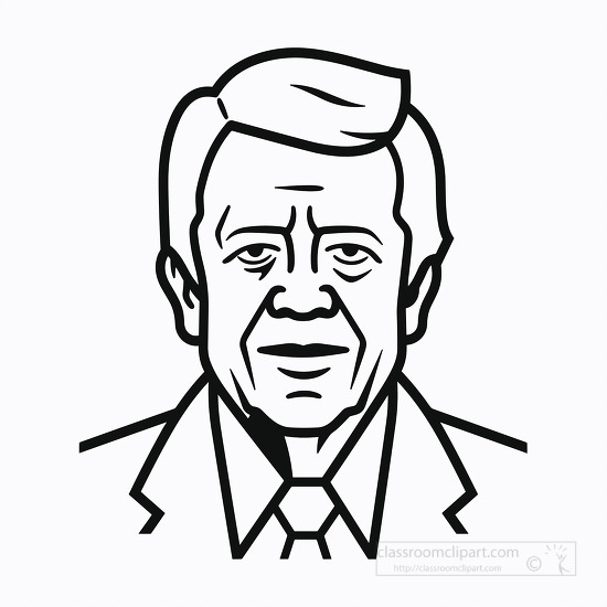 outline of a president jimmy carter