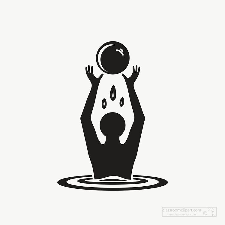 person playing water polo icon