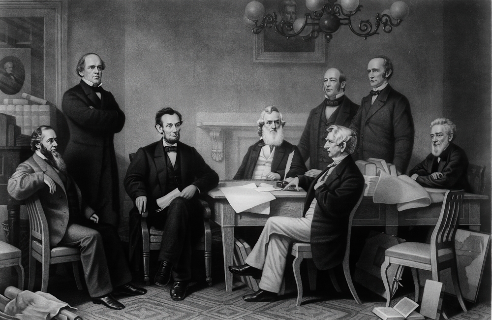 Abraham Lincoln Reading of Emancipation Proclamation