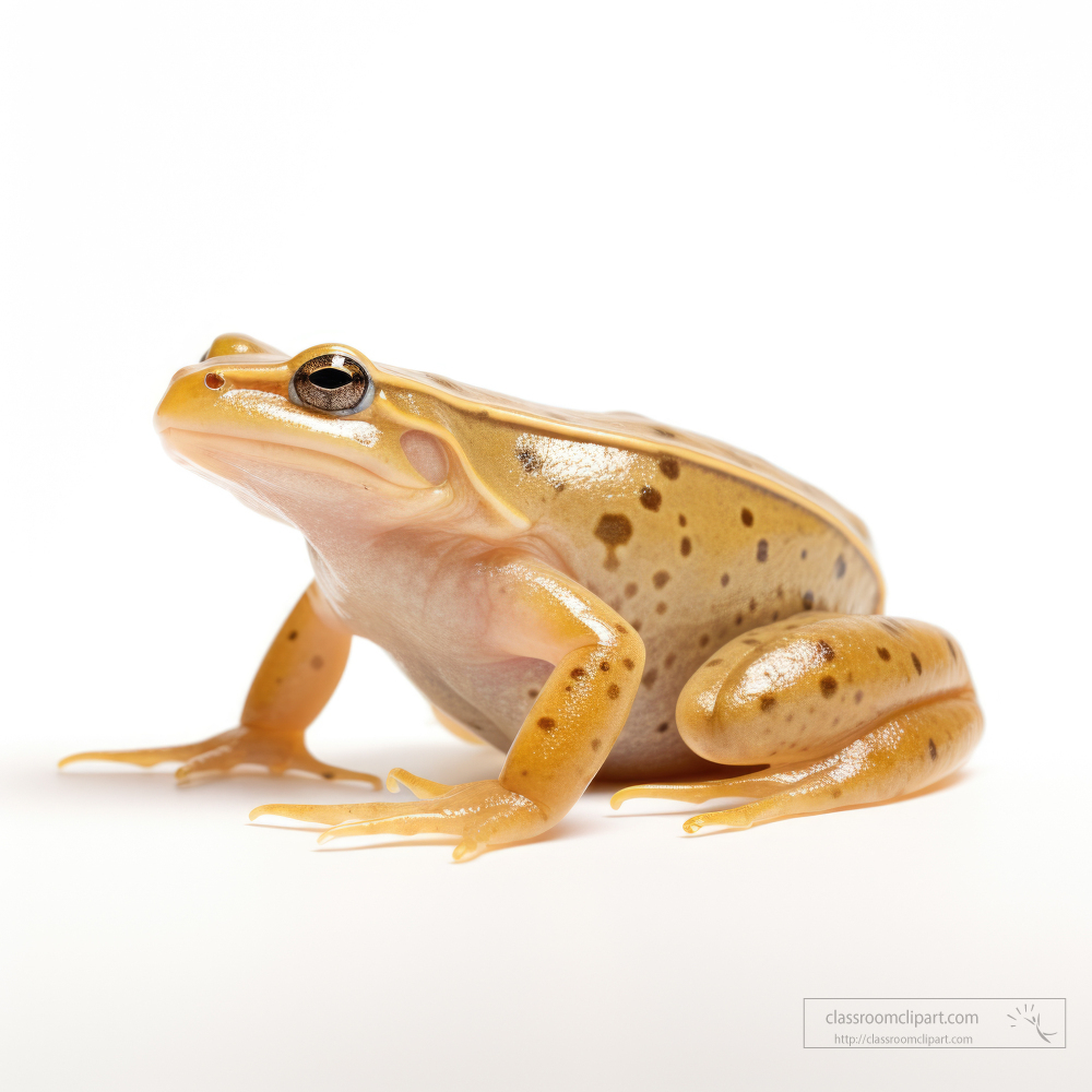 African clawed frog isolated on white background 2