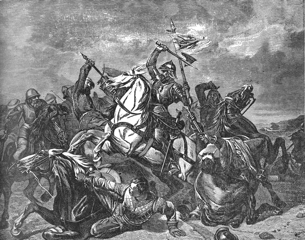 Albert Achilles in battle with the Suabians