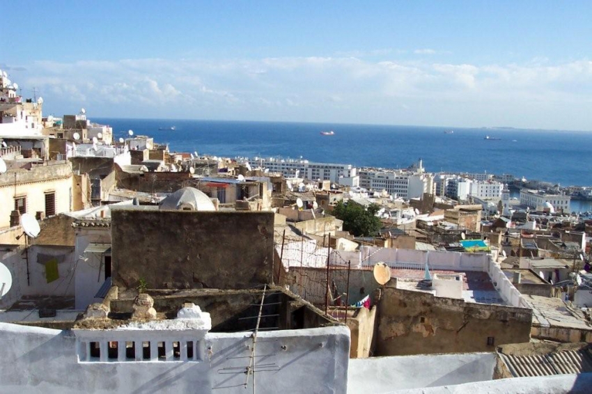 Algiers rooftop view of the Mediterranean