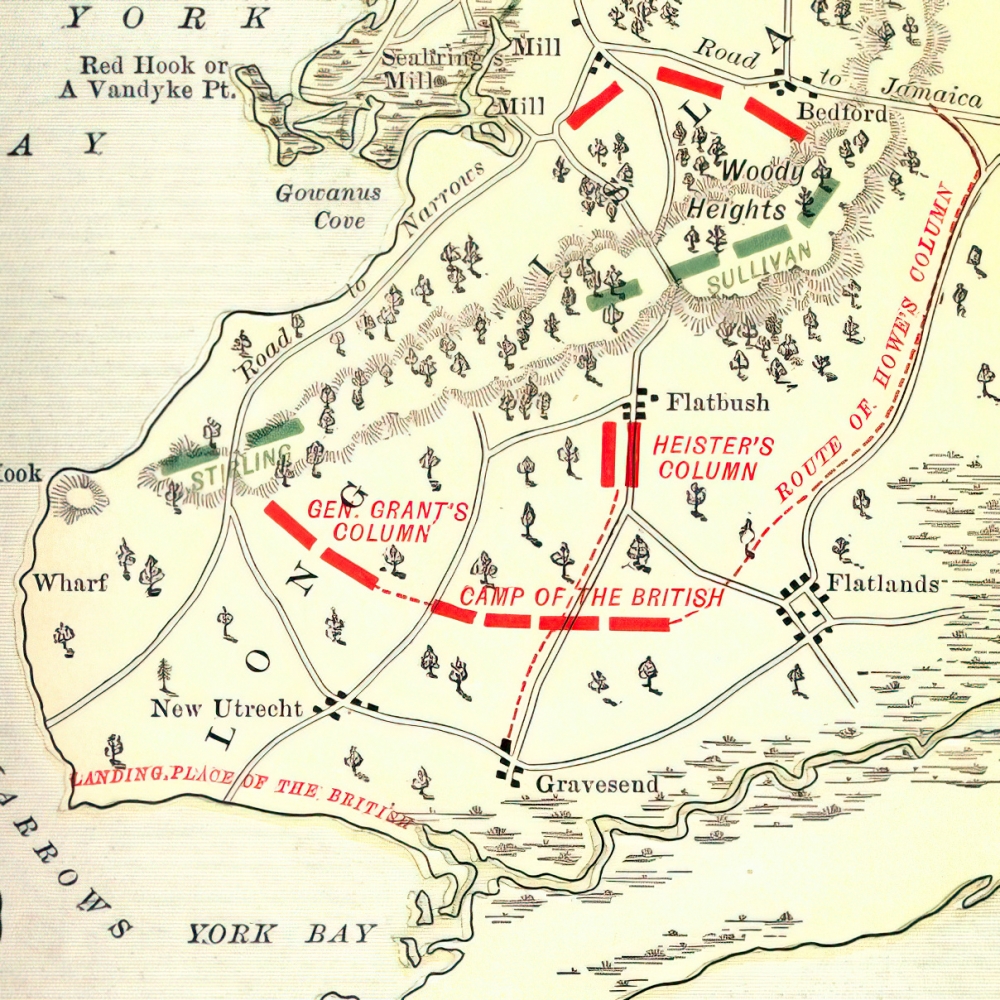 american revolution battle map