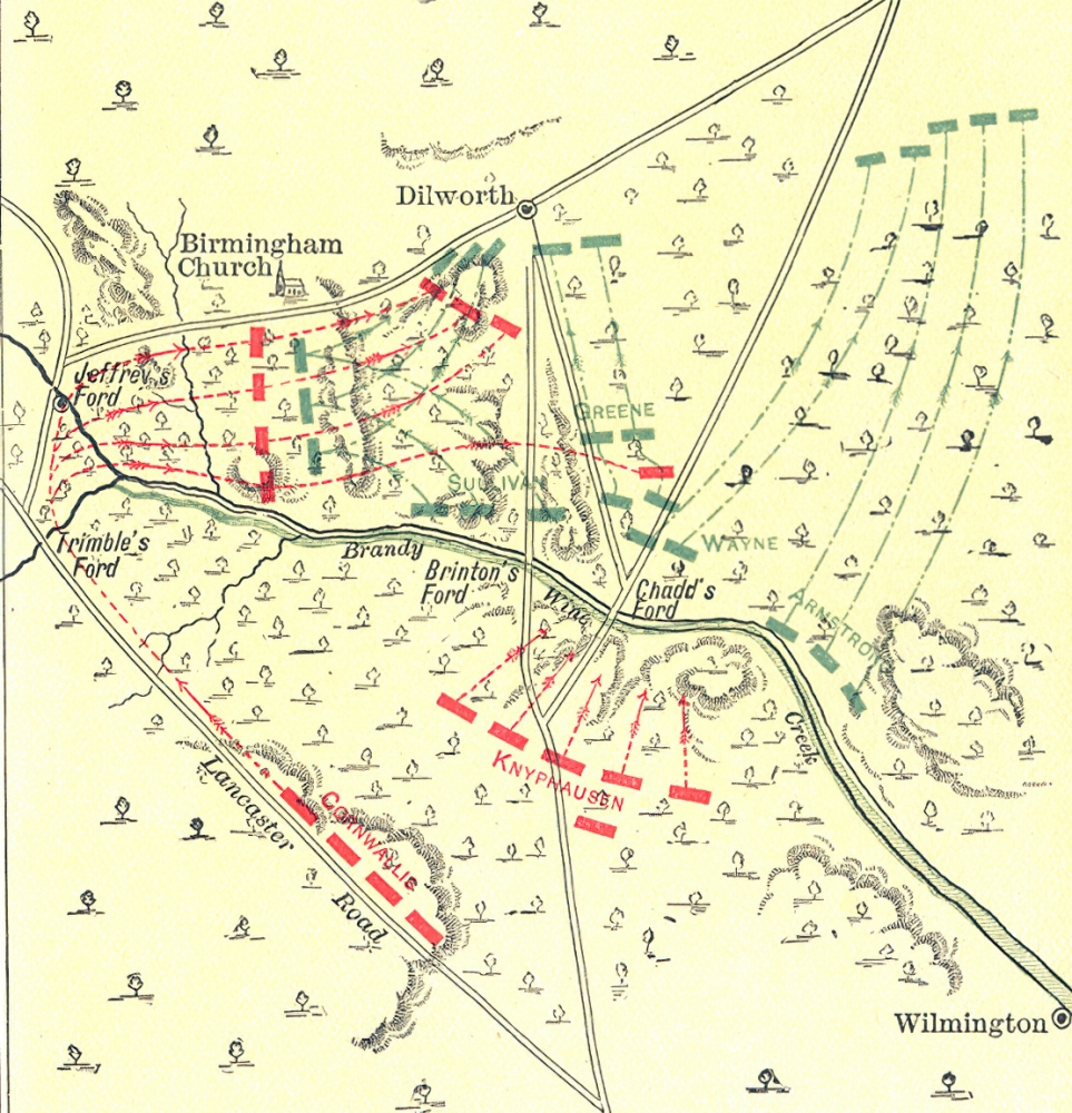 american revolution battle map