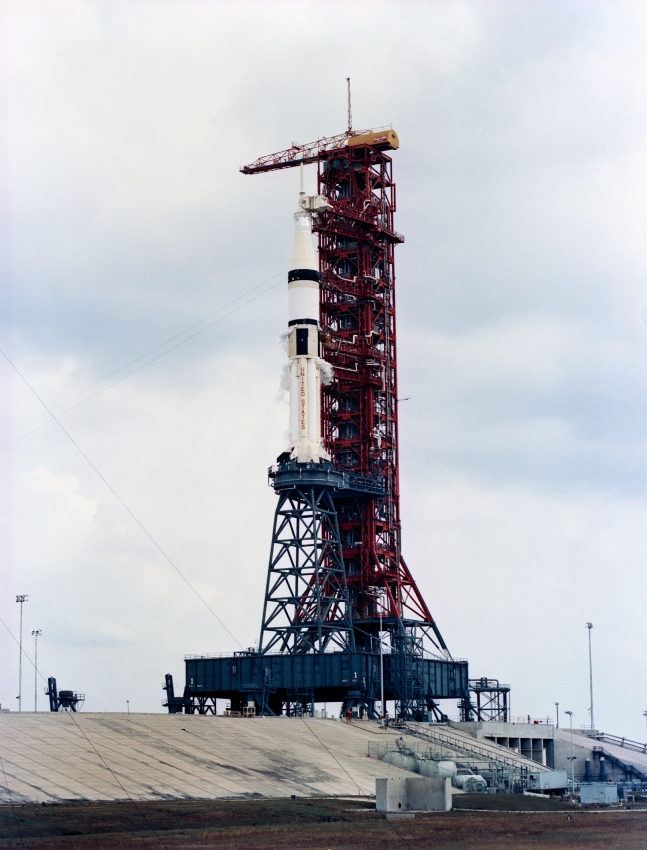 an overall view of pad b launch complex 39 kennedy space center