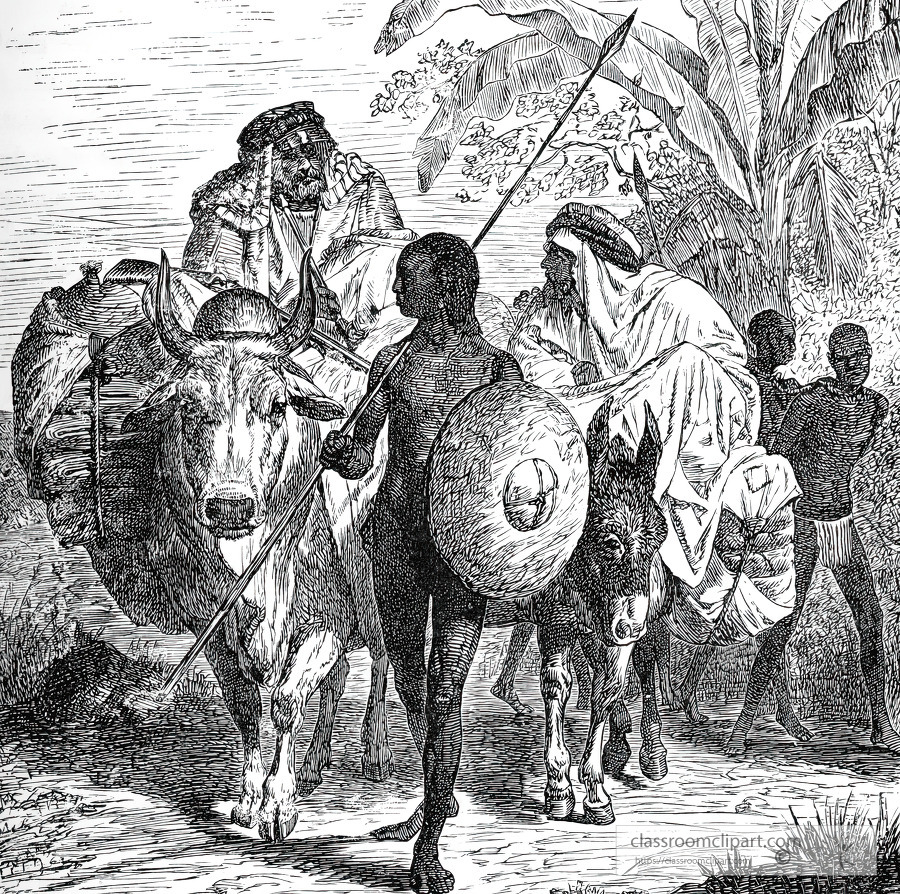 arab slavetraders historical illustration africa