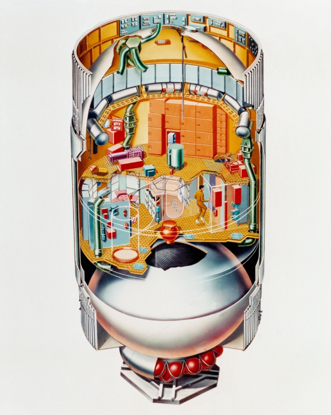 artists concept of the skylab 1 orbital workshop 22