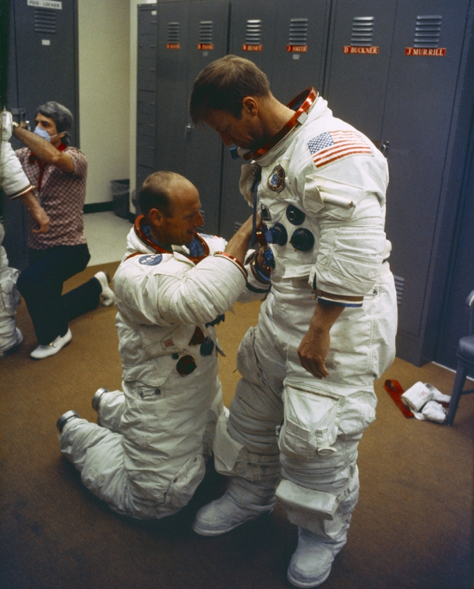 astronaut paul weitz is suited up 11