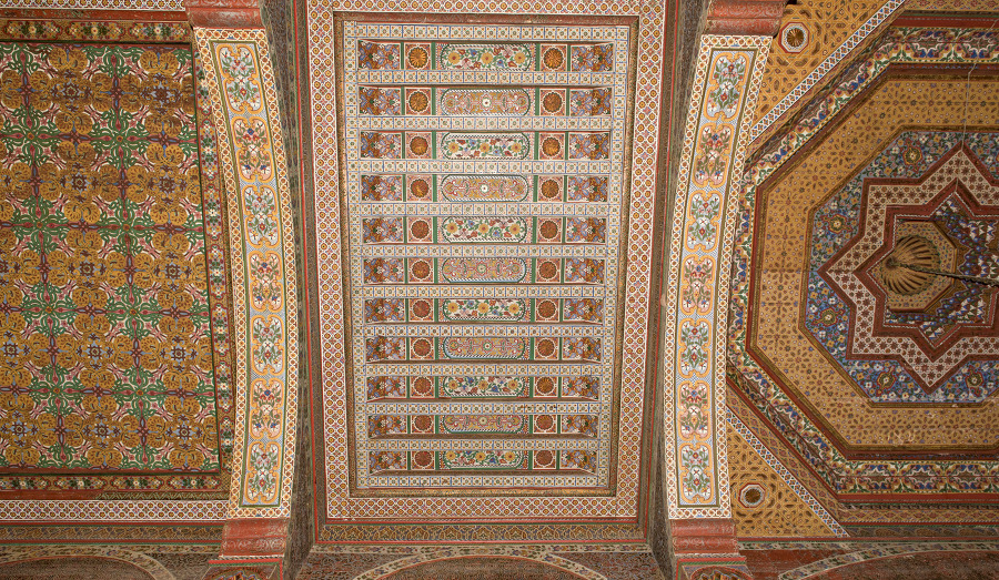 bahia palace geometric decoration of wooden ceilingdecorative ce