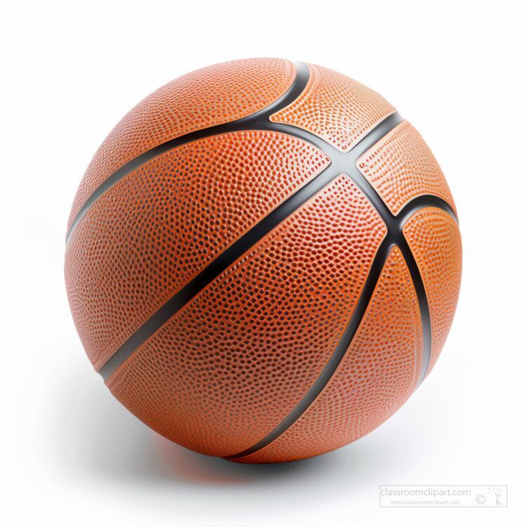 Basketball on a  white background