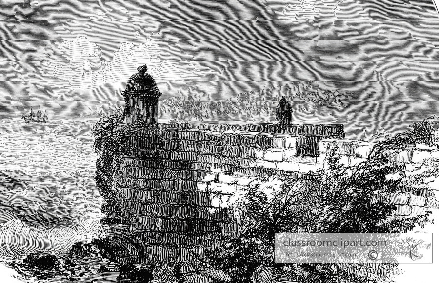 bay of panama historical illustration