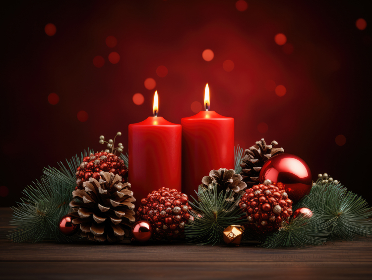 Holidays and Special Occassion Photos-beautiful lite christmas candles ...
