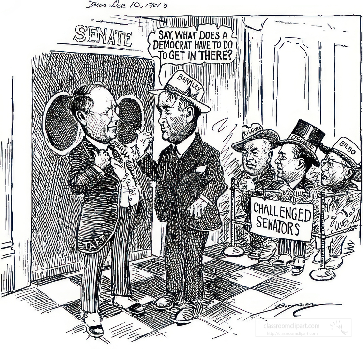 black and white american political cartoon a0251