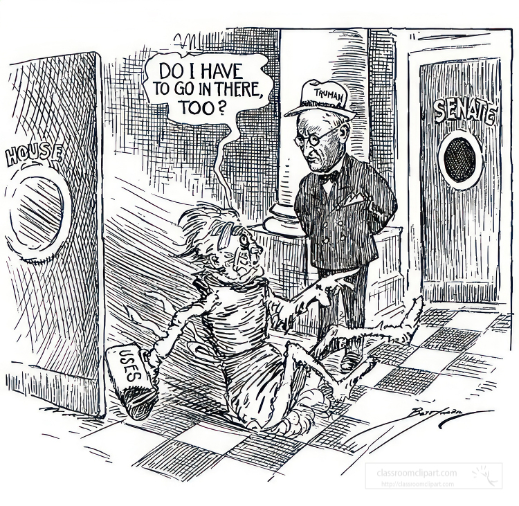 black and white american political cartoon a0921