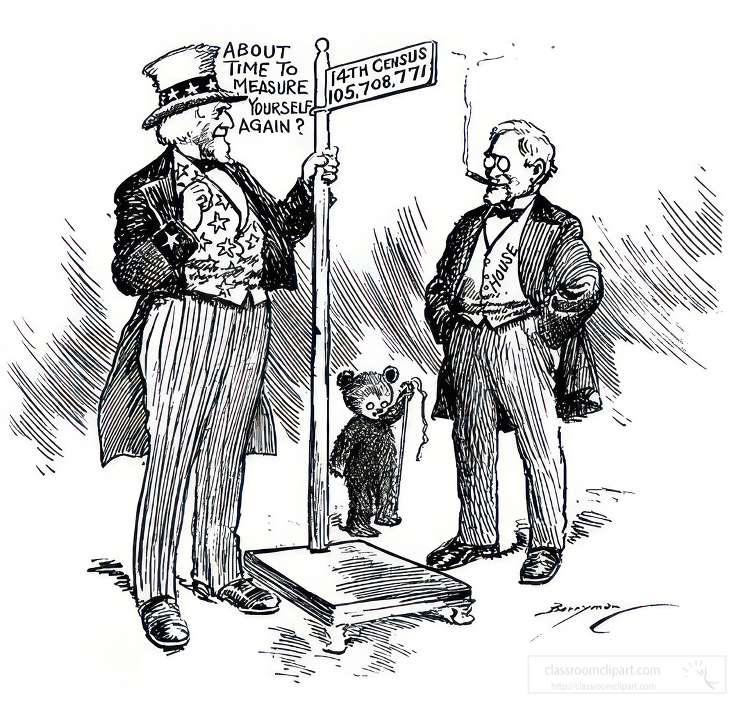 black and white american political cartoon c0871