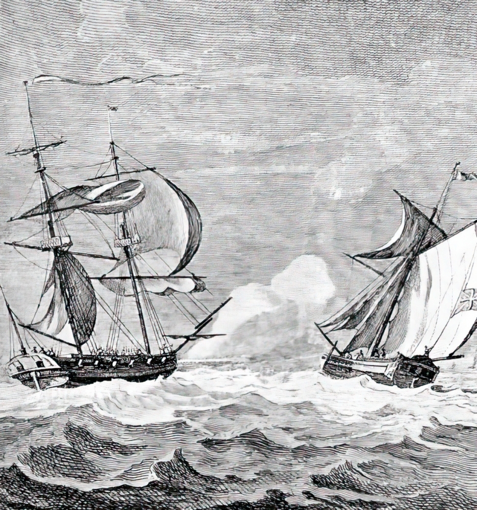 capturing british ship