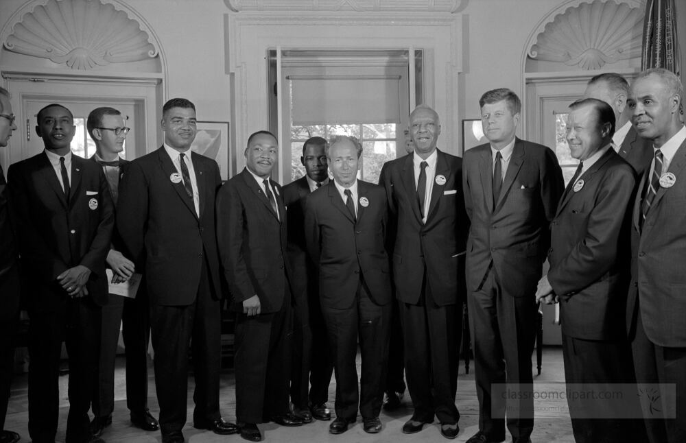 Civil rights leaders meet with President Kennedy