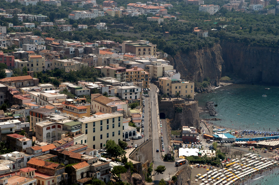 coast along sorrento italy