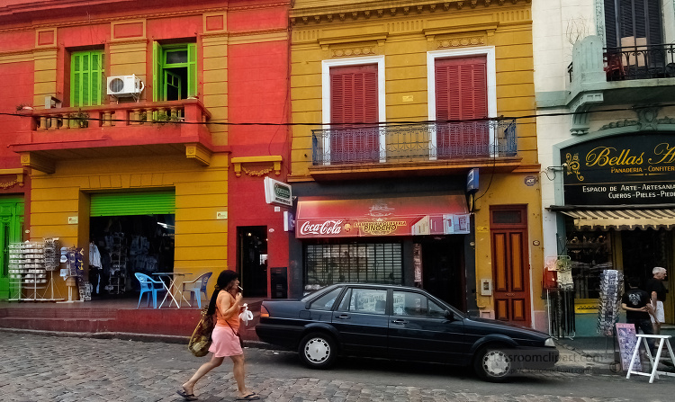 colorful la boca neighborhood Argentina photo