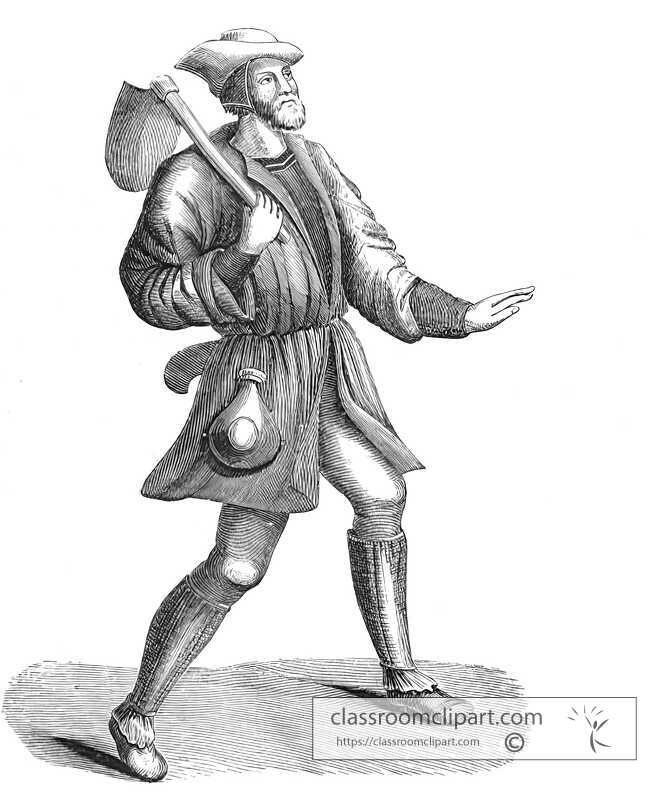 costume of peasant fifteenth century illustration