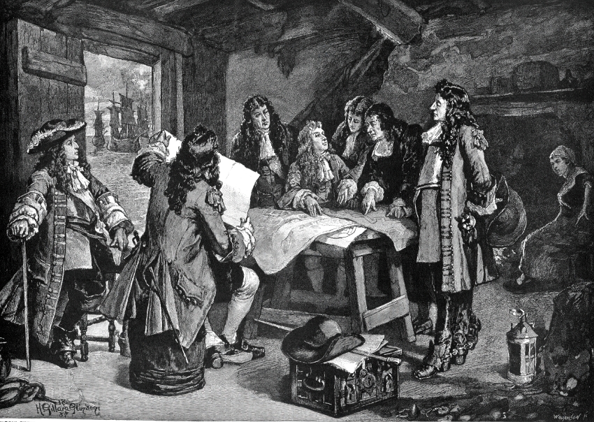 Council of war after the landing of William of Orange