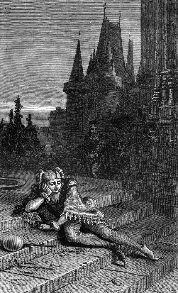 court jester historical illustration