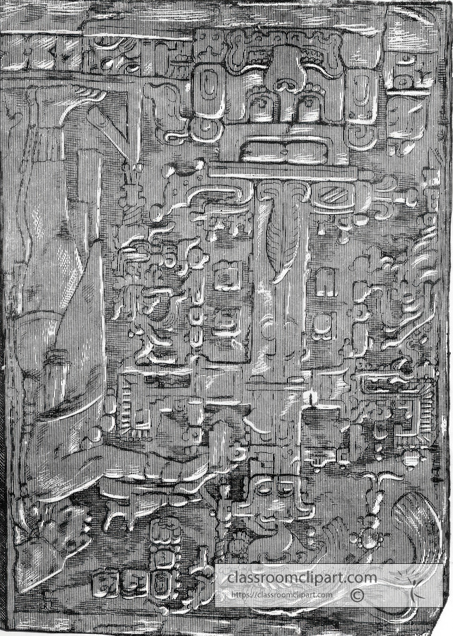 Cross of Paleiique mexico historic illustration