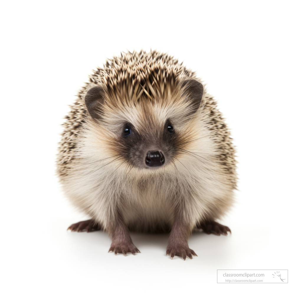 cute Hedgehog isolated on white background