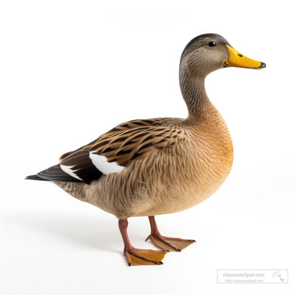 duck isolated on white background