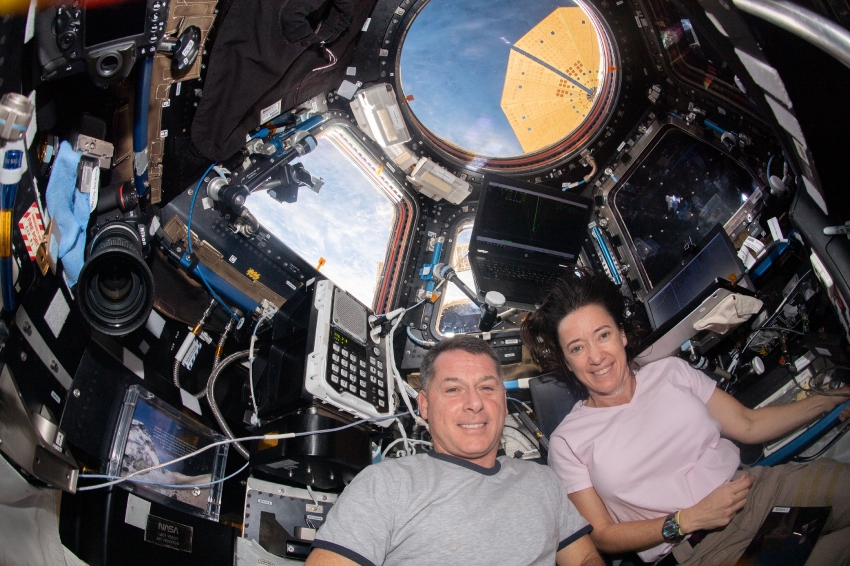 expedition 65 flight engineers shane kimbrough and megan mcarthu