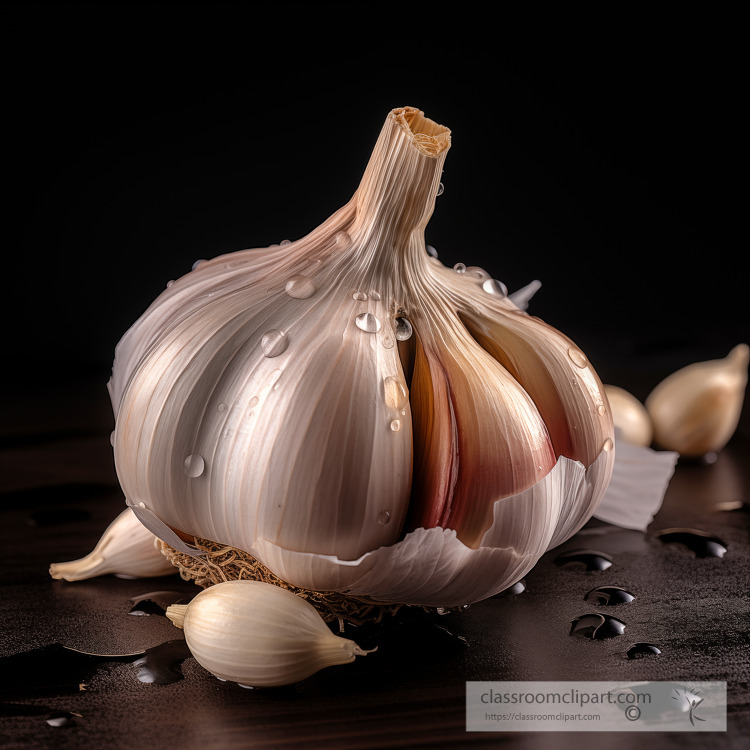 garlic bulb with peeled cloves