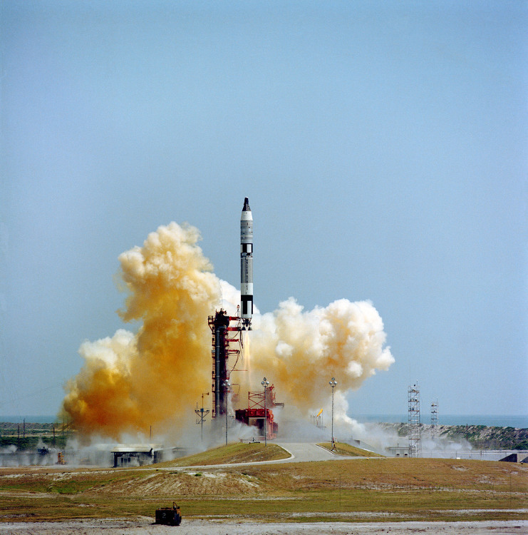 Gemini Titan 4 spaceflight launches from Cape Kennedys Pad 19
