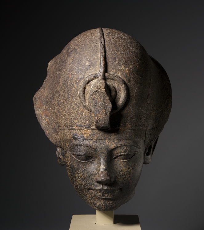 Head of Amenhotep III Wearing the Blue Crown