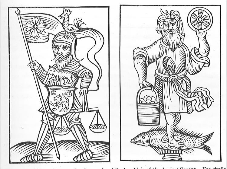 Hermensul or Irmensul and Crodon Idols of the Ancient Saxons