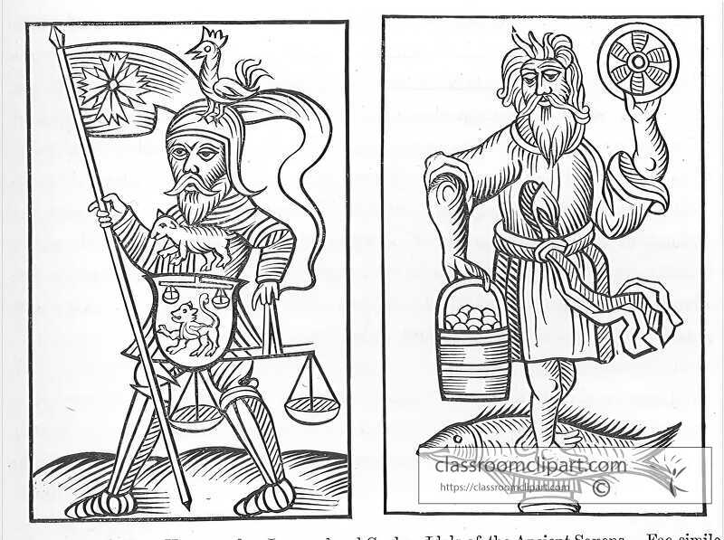 hermensul or irmensul and crodon idols of the ancient saxons ill