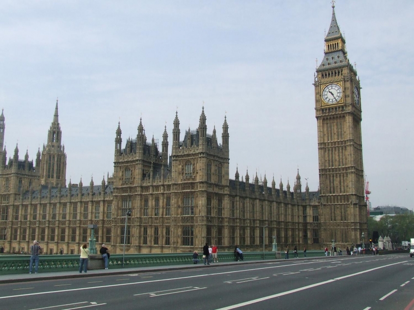 Houses of Parliament building in Westminster London