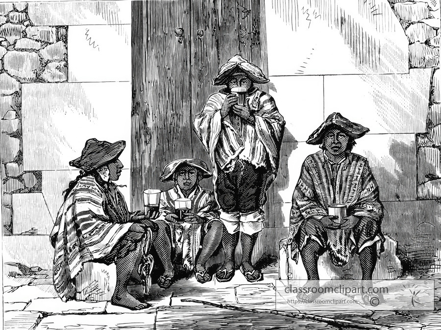 indians of arequipa historical illustration
