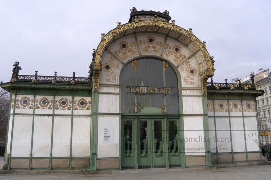 Karlsplatz subway exit in Vienna