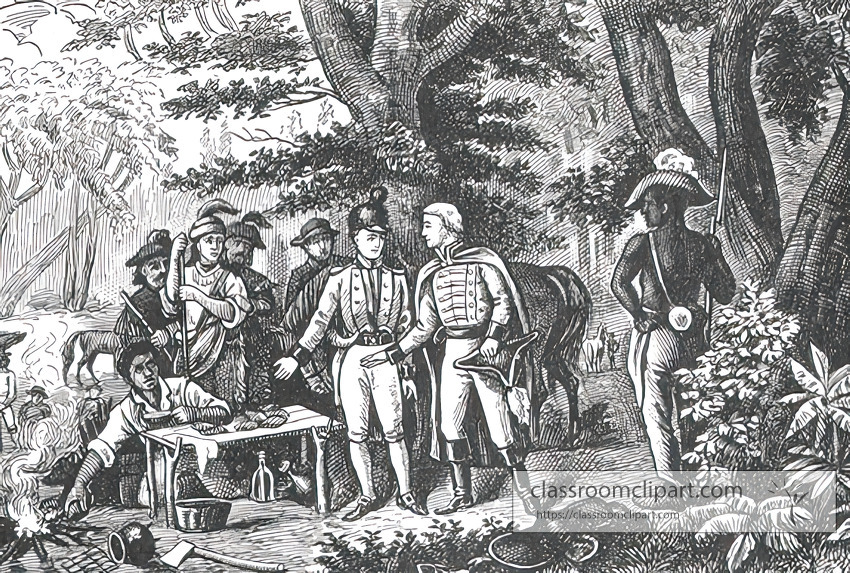 marion inviting the british officer to dinner