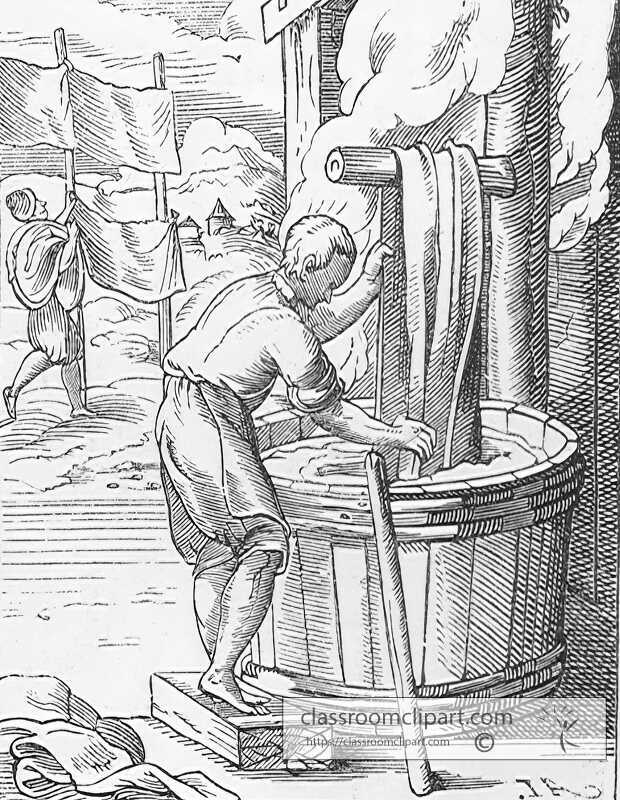 medieval dyer illustration