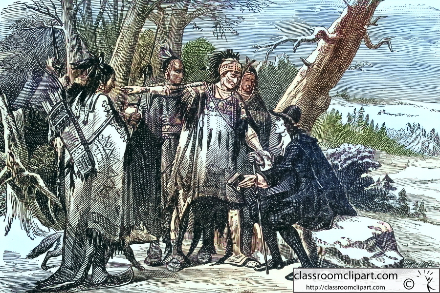 meeting with the indians during colonial period