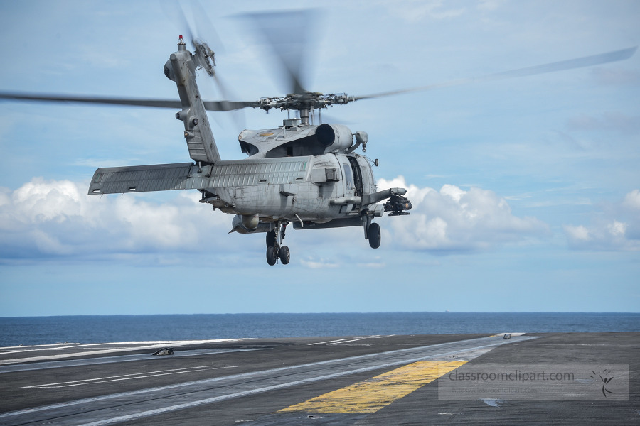 MH-60R Sea Hawk takes off from the flight deck