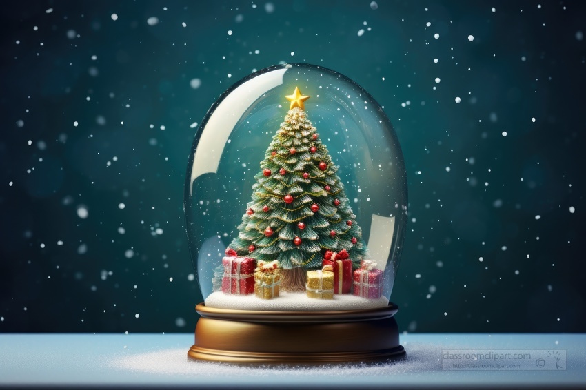 Magical Miniature Winter Wonderland Banner Evergreen Christmas Trees Shiny  Blue Stock Photo by ©andreaobzerova 223802402