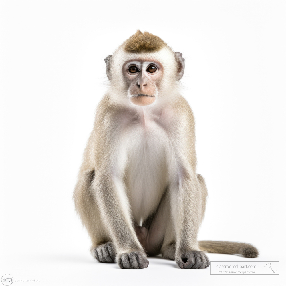 Monkey isolated on white background