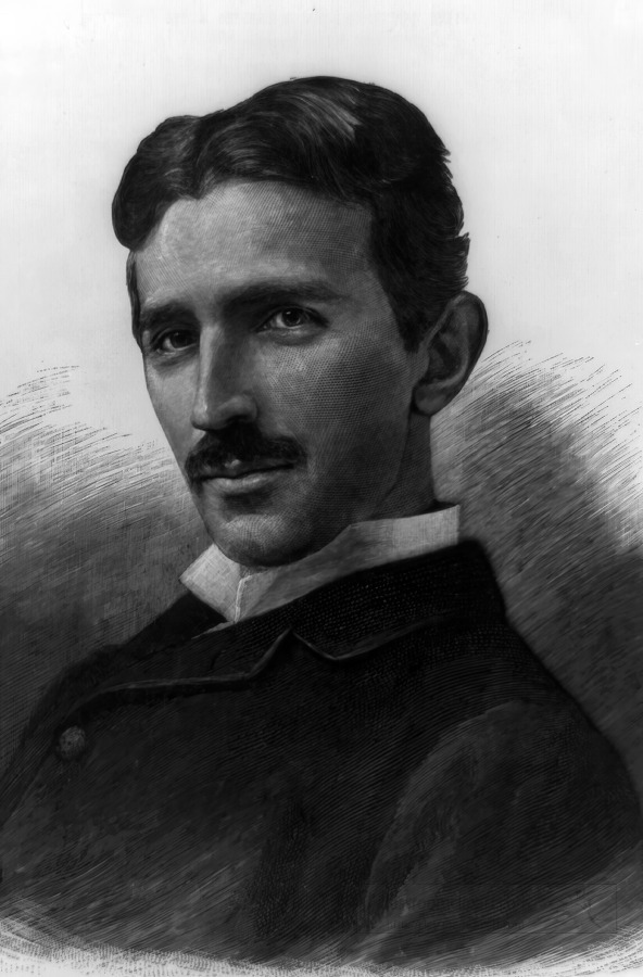 nikola tesla portrait photo image