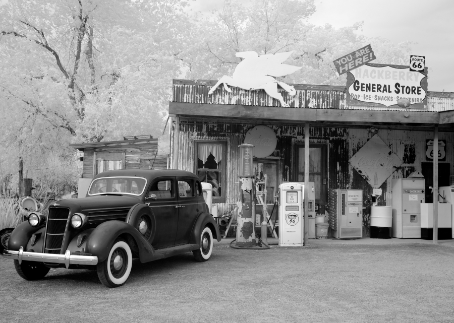 Old Cars parked in front of General Store