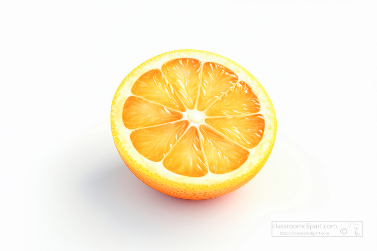 orange fruit isolated on a white background